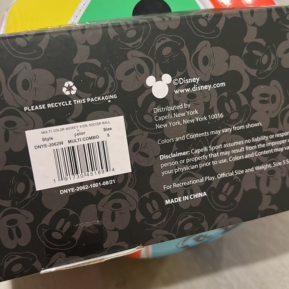 NIB Disney Mickey Mouse Soccer Ball - Picture 7 of 7